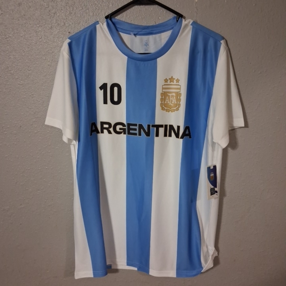 Official AFA 336GD-LB-LM Argentina Lionel Messi #10 Jersey Medum unisex